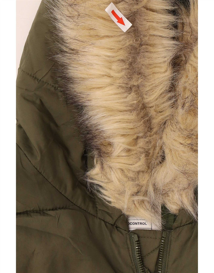 Gap Mens Hooded Padded Coat UK 40 Large Khaki Polyester