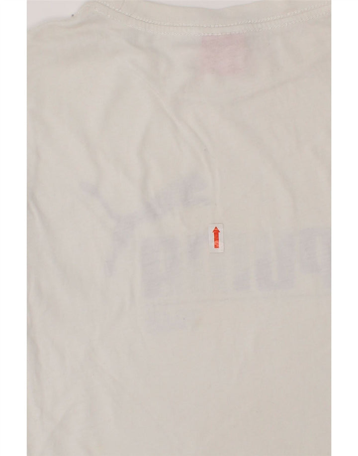 PUMA Boys Graphic T-Shirt Top 9-10 Years White Cotton Vintage Puma and Second-Hand Puma from Messina Hembry 