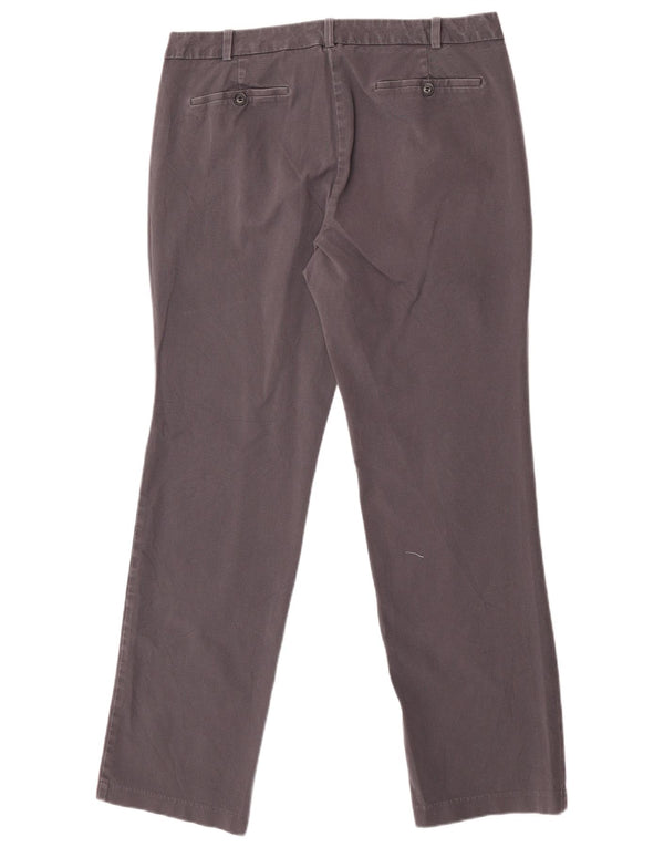 Dockers Womens Straight Chino Trousers US 12 Large W34 L30 Grey Cotton