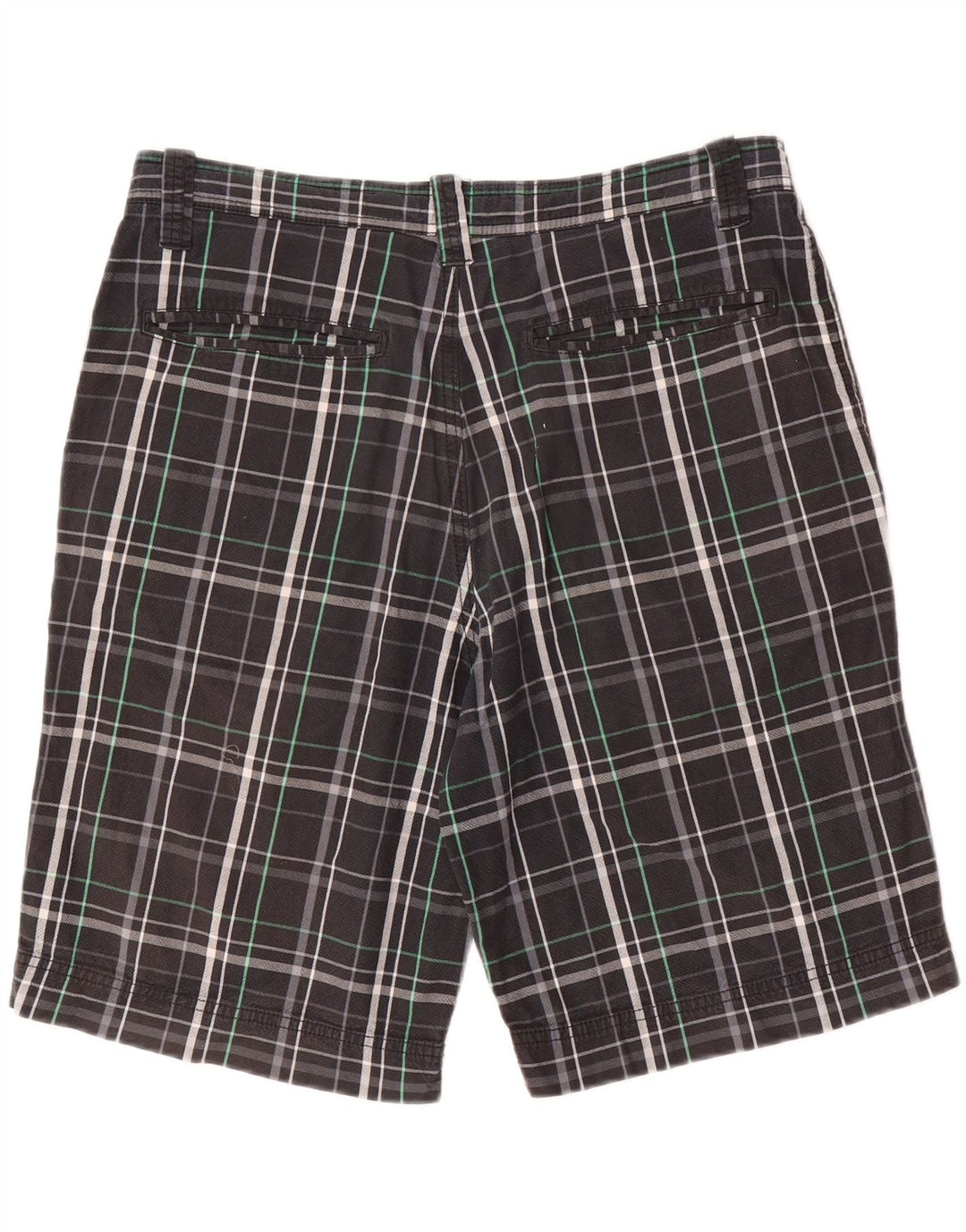 Nike Mens Casual Shorts W33 Medium Black Plaid Cotton Sports