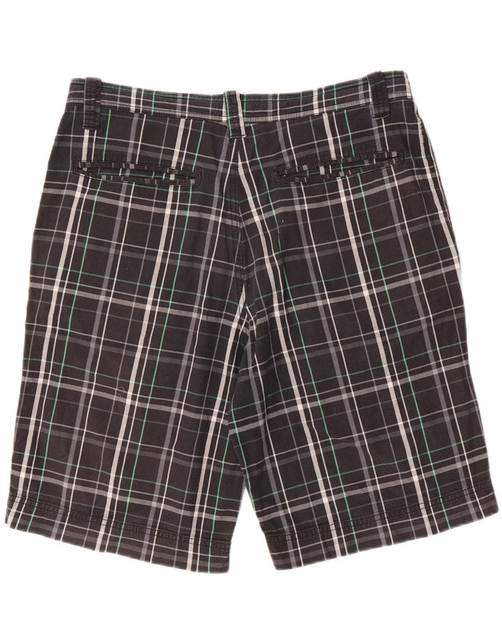 Nike Mens Casual Shorts W33 Medium Black Plaid Cotton Sports
