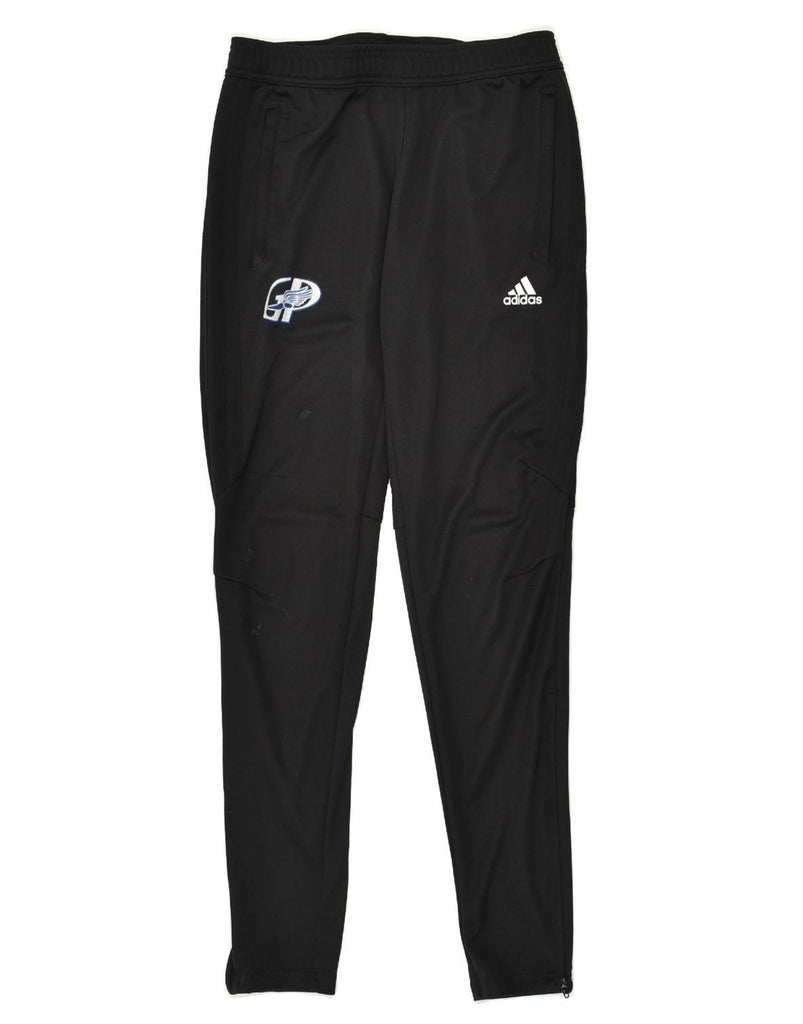 ADIDAS Womens Tracksuit Trousers UK 8-10 Small Black Polyester | Vintage Adidas | Thrift | Second-Hand Adidas | Used Clothing | Messina Hembry 