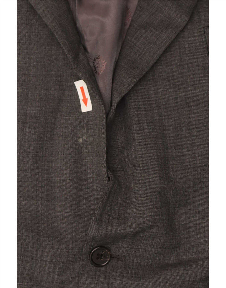 Ralph Lauren Mens Longline 2 Button Blazer Jacket UK 46 2XL Grey Classic