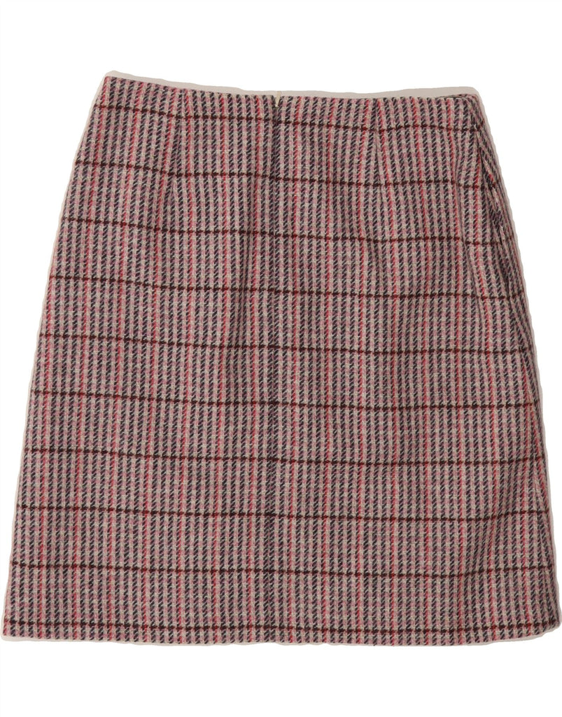 BODEN Womens A-Line Skirt UK 10 Small W30  Pink Check Wool Vintage Boden and Second-Hand Boden from Messina Hembry 