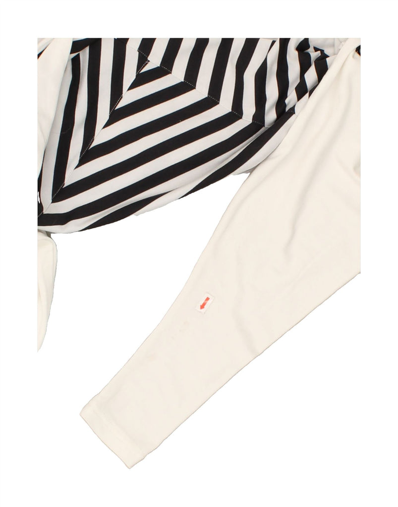 ADIDAS Womens Stella McCartney Top Long Sleeve EU 36 Small White Striped | Vintage Adidas | Thrift | Second-Hand Adidas | Used Clothing | Messina Hembry 
