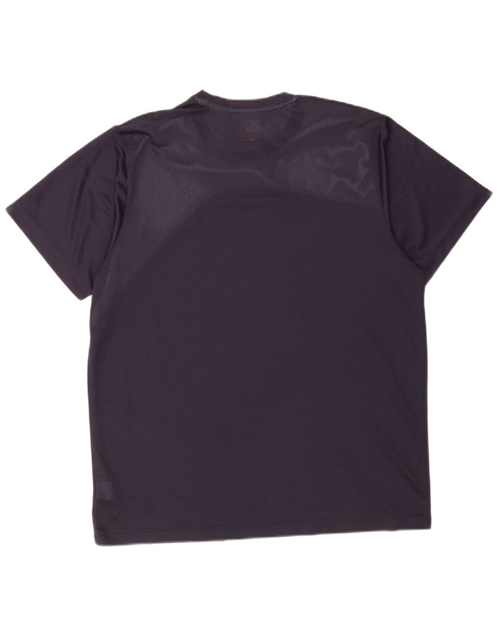 Puma Mens T-Shirt Top XL Navy Blue Colourblock Polyester