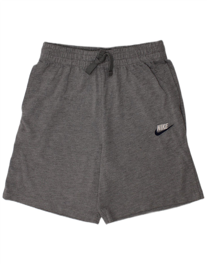NIKE Boys Standard Fit Sport Shorts 12-13 Years Large  Grey Polyester
