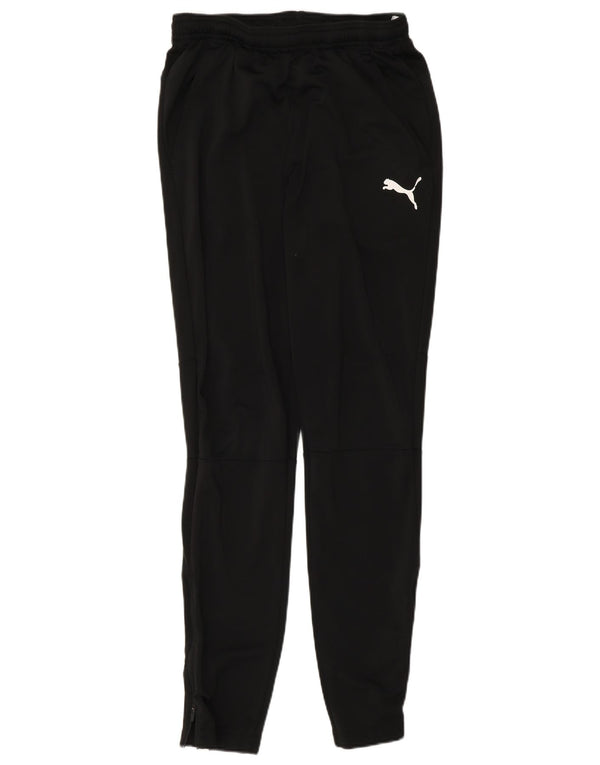Puma Mens Regular Tracksuit Trousers Joggers Small Black Polyester