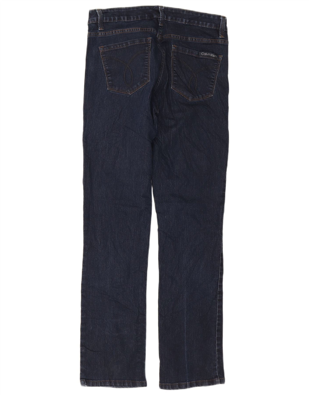 Calvin Klein Womens Straight Jeans US 8 Medium W29 L31 Navy Blue Cotton