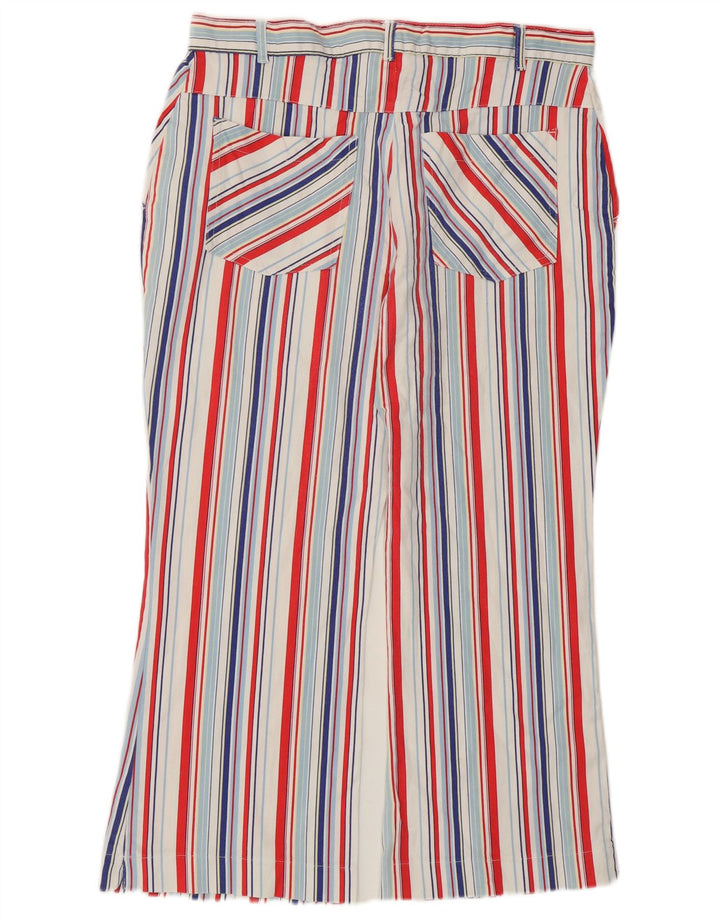 Giani Feroti Womens Cropped Trousers Medium W30 L23 Multicoloured Striped