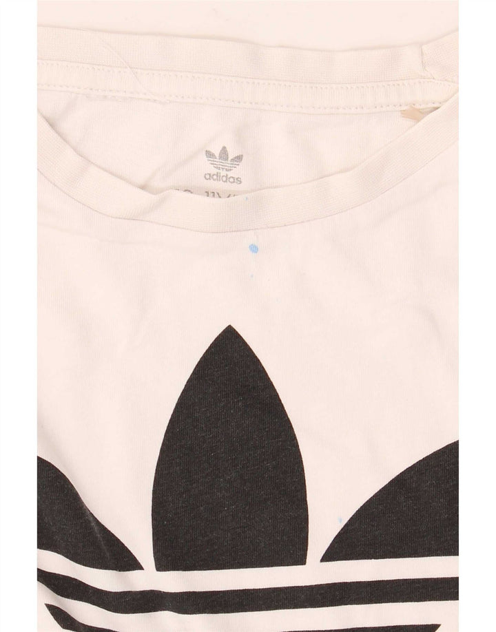 Adidas Boys Graphic T-Shirt Top 10-11 Years White