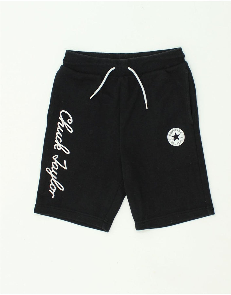 CONVERSE Boys All Star Graphic Sport Shorts 10-11 Years Black Cotton | Vintage Converse | Thrift | Second-Hand Converse | Used Clothing | Messina Hembry 