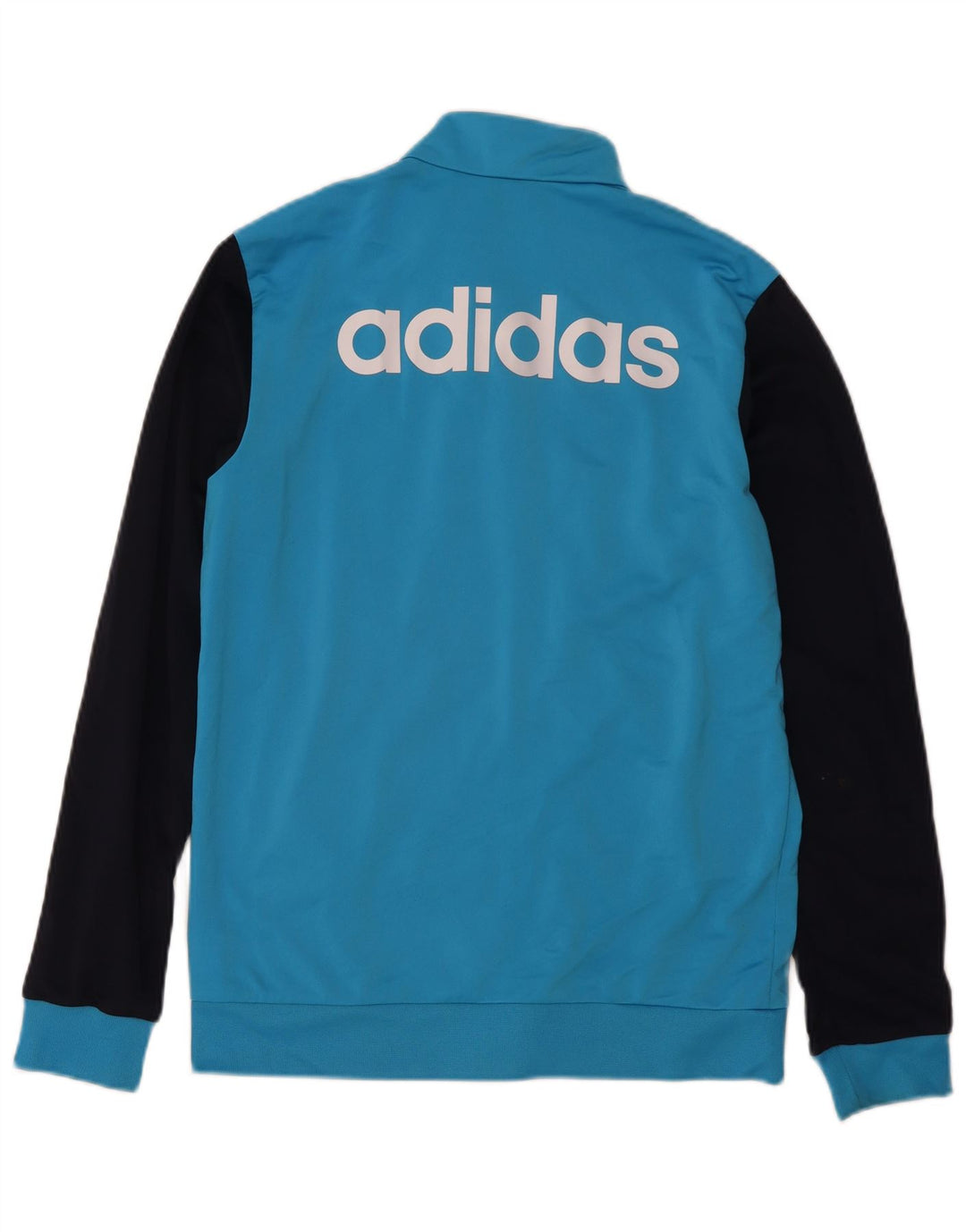 Adidas Mens Graphic Tracksuit Top Jacket Medium Blue Colourblock Polyester