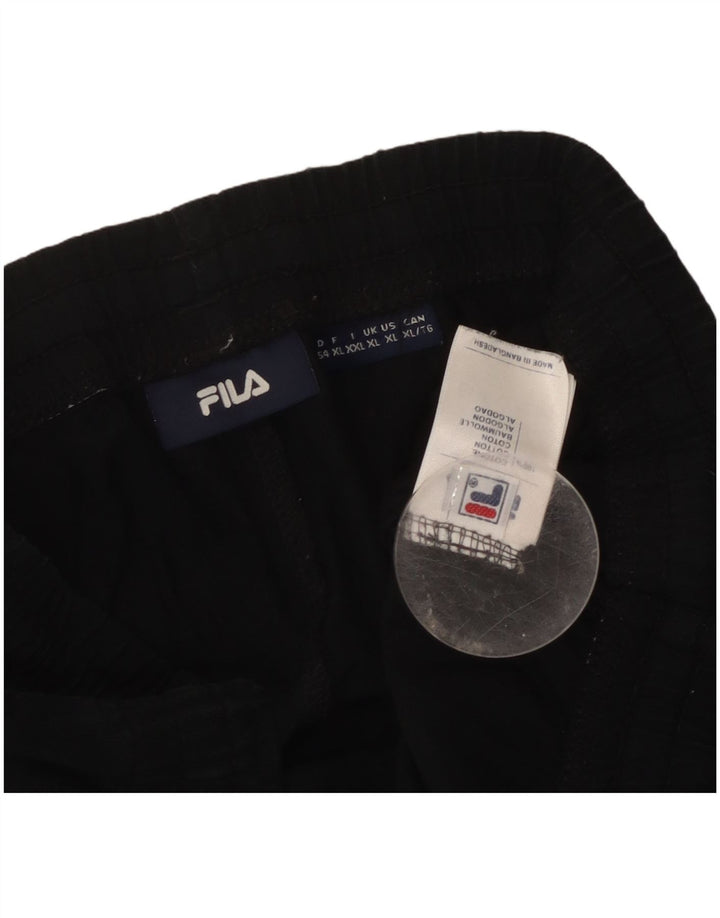 Fila Mens Tracksuit Trousers XL  Black Cotton