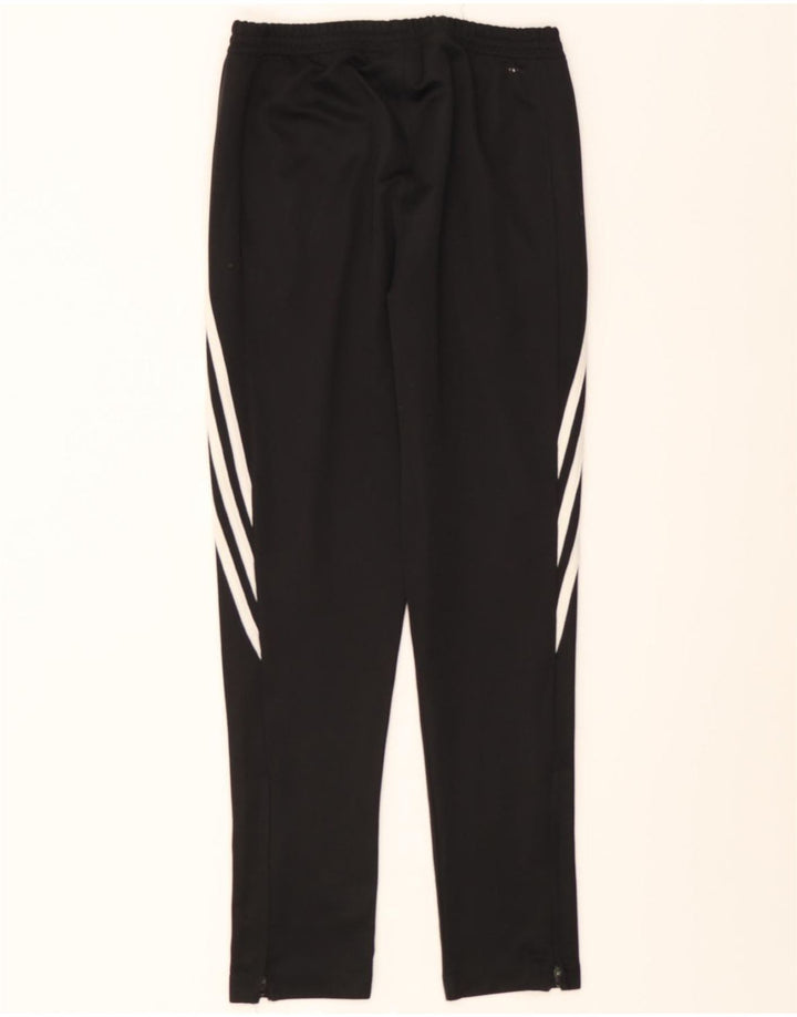 ADIDAS Boys Climalite Tracksuit Trousers 13-14 Years XL Black Polyester Vintage Adidas and Second-Hand Adidas from Messina Hembry 