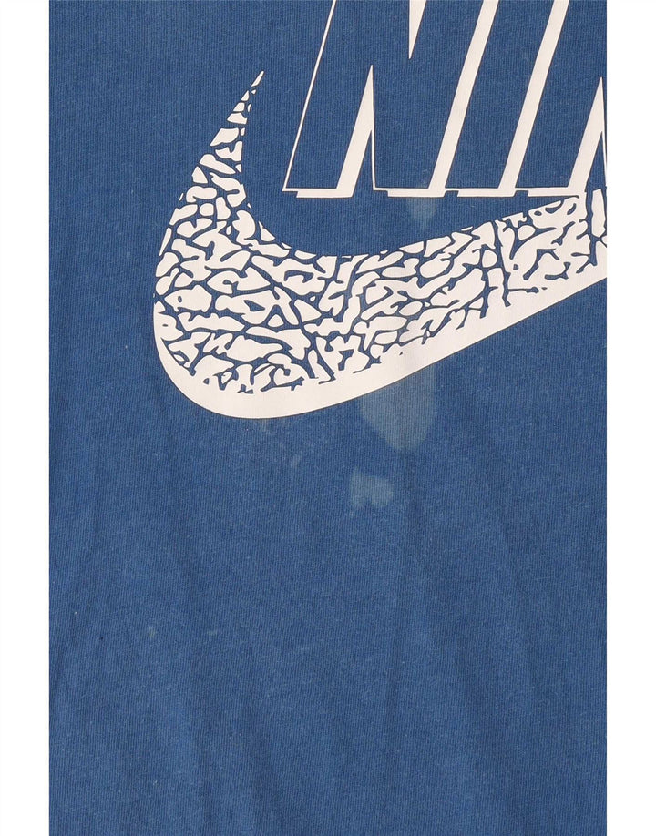 Nike Mens Graphic T-Shirt Top XS Blue Cotton