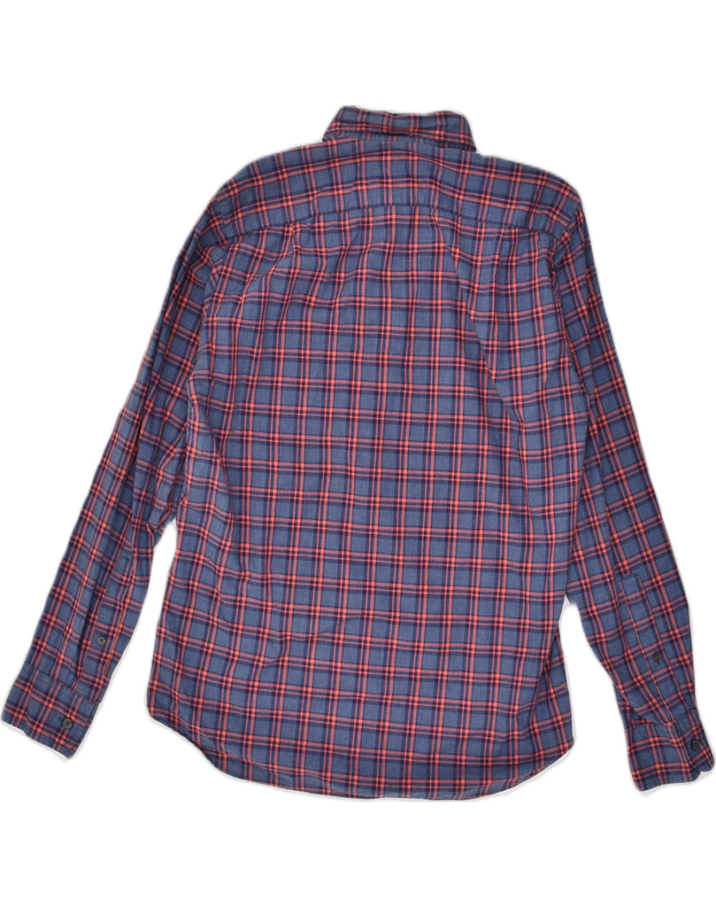 J. CREW Mens Shirt Small Blue Check Cotton | Vintage J. Crew | Thrift | Second-Hand J. Crew | Used Clothing | Messina Hembry 