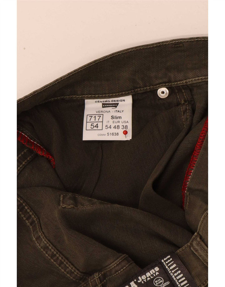 Carrera Mens 717 Slim Jeans W38 L34 Khaki Cotton