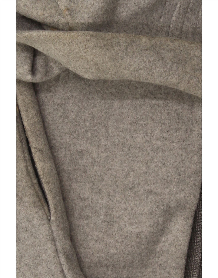 Zara Womens Overcoat UK 10 Small Grey Polyester
