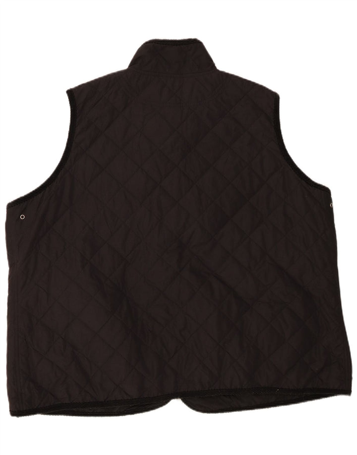 Ralph Lauren Womens Quilted Gilet UK 22 3XL Black Polyester