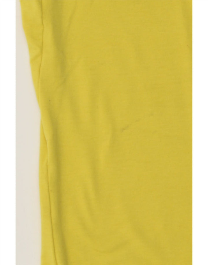 ADIDAS Mens Graphic T-Shirt Top Small Yellow Polyester Vintage Adidas and Second-Hand Adidas from Messina Hembry 