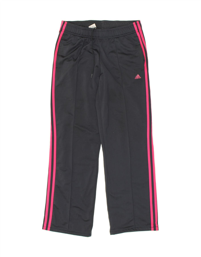 ADIDAS Womens Tracksuit Trousers UK 4/6 XS  Black Polyester | Vintage Adidas | Thrift | Second-Hand Adidas | Used Clothing | Messina Hembry 