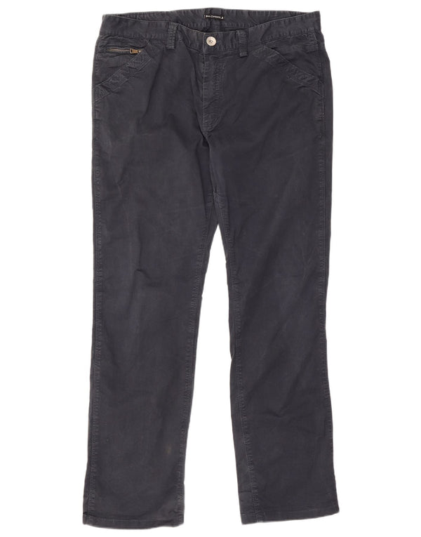 Best Company Mens Straight Casual Trousers IT 52 XL W34 L30 Navy Blue
