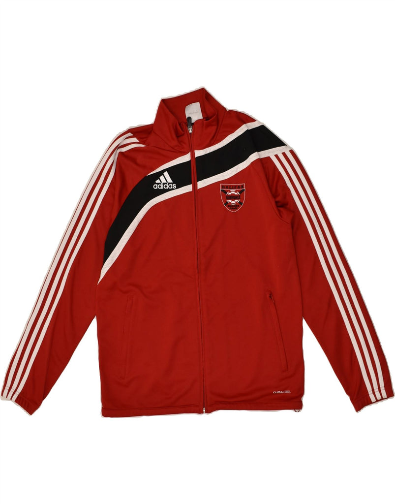 ADIDAS Mens Clima 365 Tracksuit Top Jacket UK 36/38 Small Red Polyester | Vintage Adidas | Thrift | Second-Hand Adidas | Used Clothing | Messina Hembry 