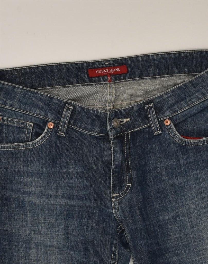 GUESS Womens Straight Jeans W31 L31  Blue Cotton | Vintage Guess | Thrift | Second-Hand Guess | Used Clothing | Messina Hembry 