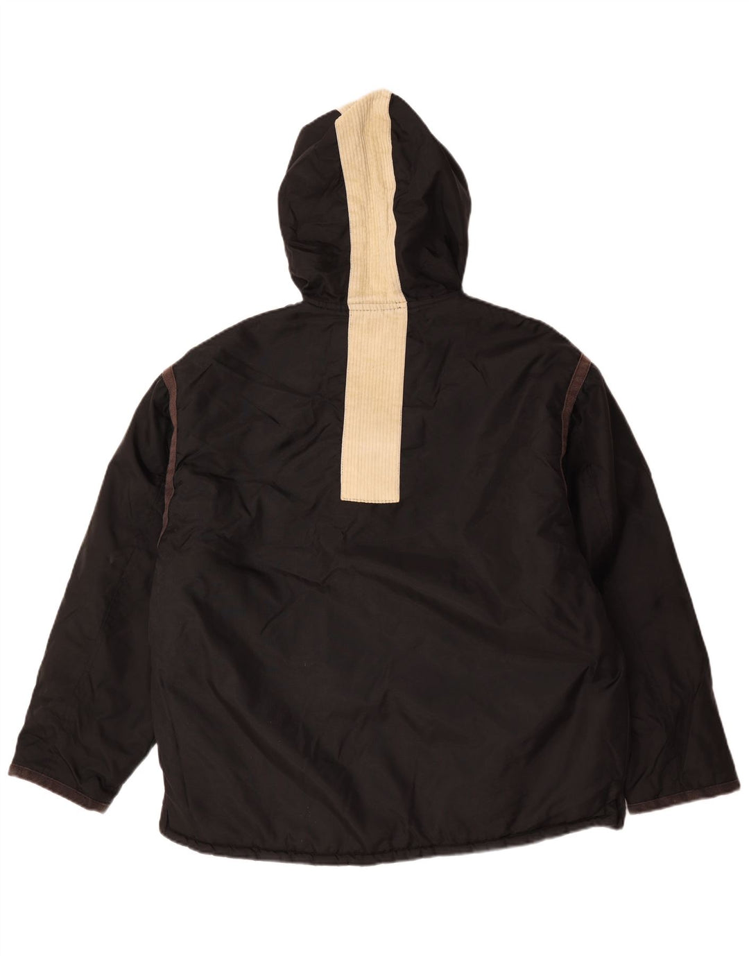 Big Star Mens Hooded Windbreaker Jacket UK 40 Large Black Nylon