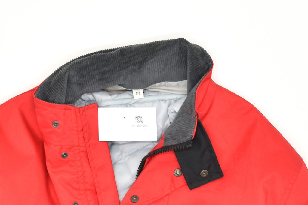 VINTAGE Mens Ski Jacket UK 38 Medium Red Colourblock Polyamide | Vintage | Thrift | Second-Hand | Used Clothing | Messina Hembry 