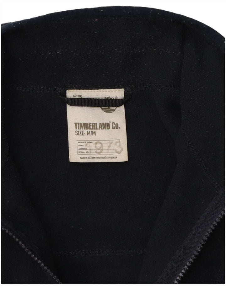 Timberland Mens Fleece Jacket UK 38 Medium Navy Blue