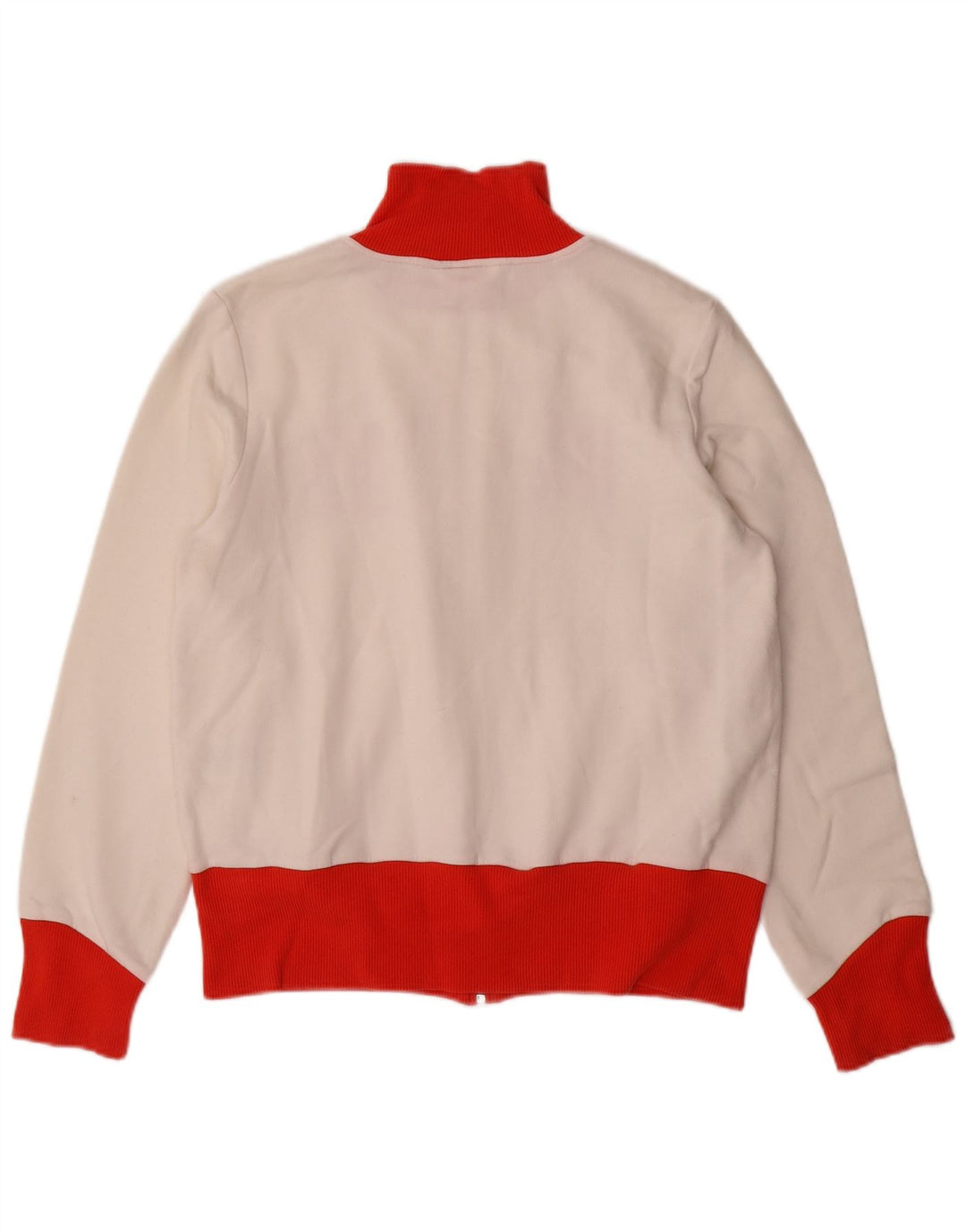 PUMA Womens Graphic Tracksuit Top Jacket UK 16 Large  White Colourblock