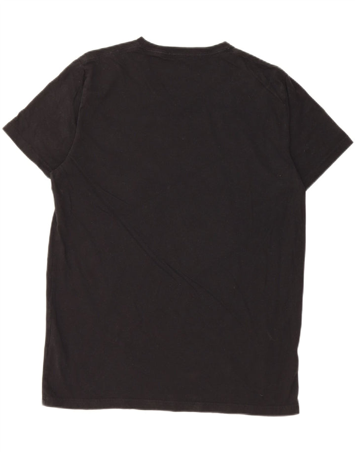 Hollister Mens T-Shirt Top Medium Black Cotton