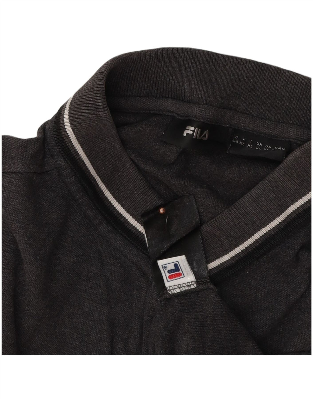 FILA Mens Polo Shirt XL Grey Cotton