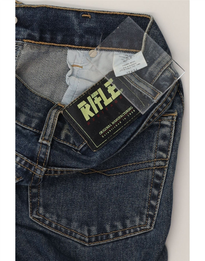 RIFLE Mens Slim Jeans W27 L34 Blue Cotton Vintage Rifle and Second-Hand Rifle from Messina Hembry 