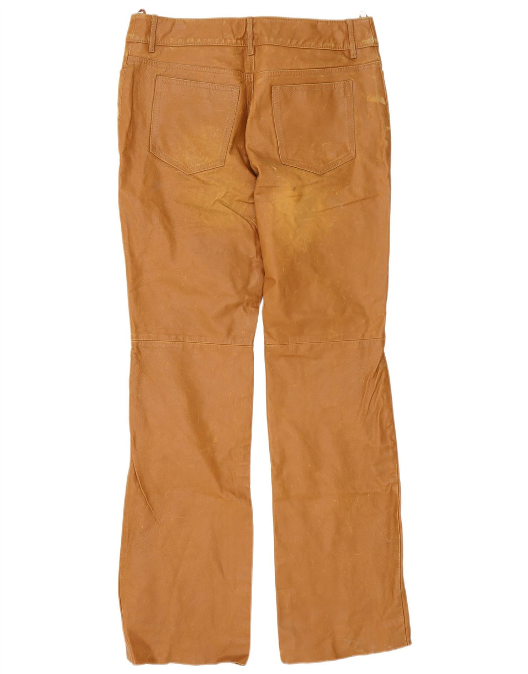 Vintage Mens Leather Trousers W34 L35 Brown