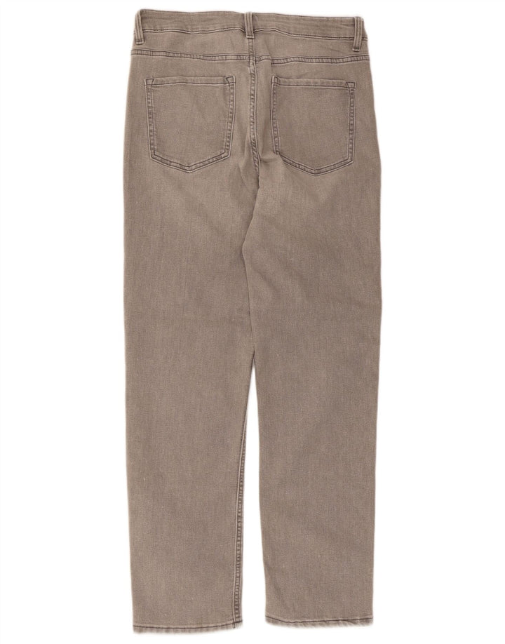 Marks & Spencer Womens The Sienna Straight Jeans UK 12 Medium W30 L27 Grey