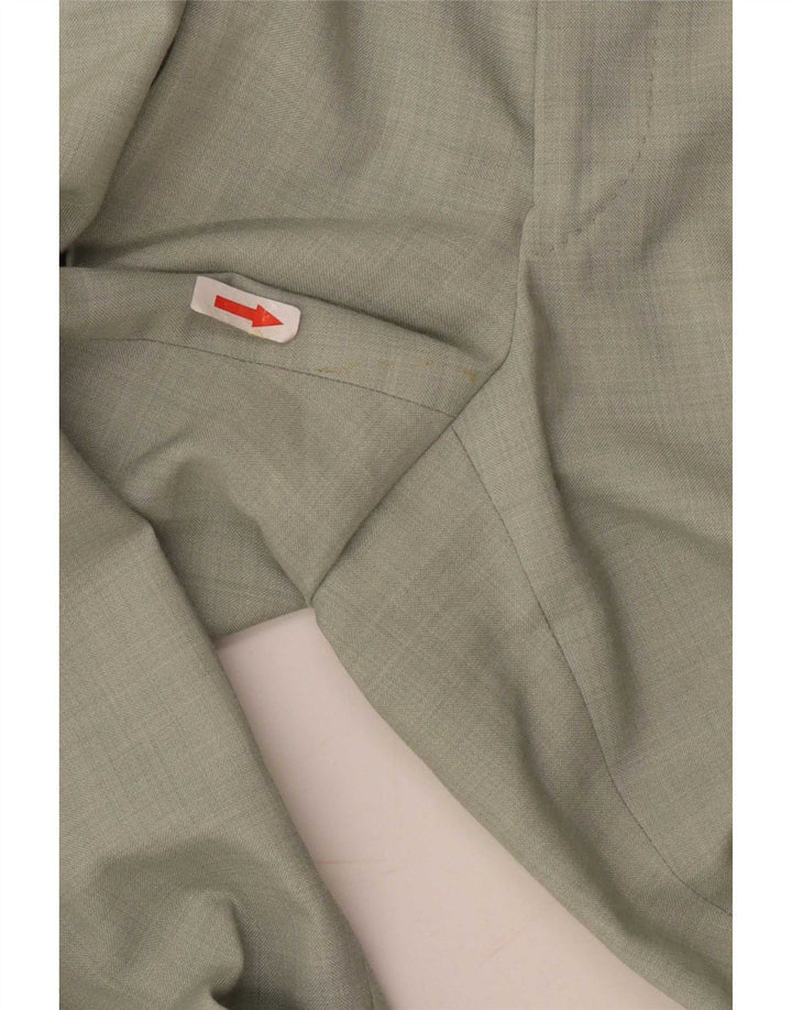Vintage Mens Pegged Suit Trousers W30 L27 Green