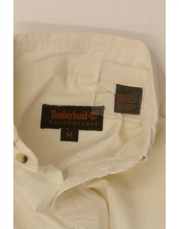 Timberland Mens Shirt Medium Beige Cotton
