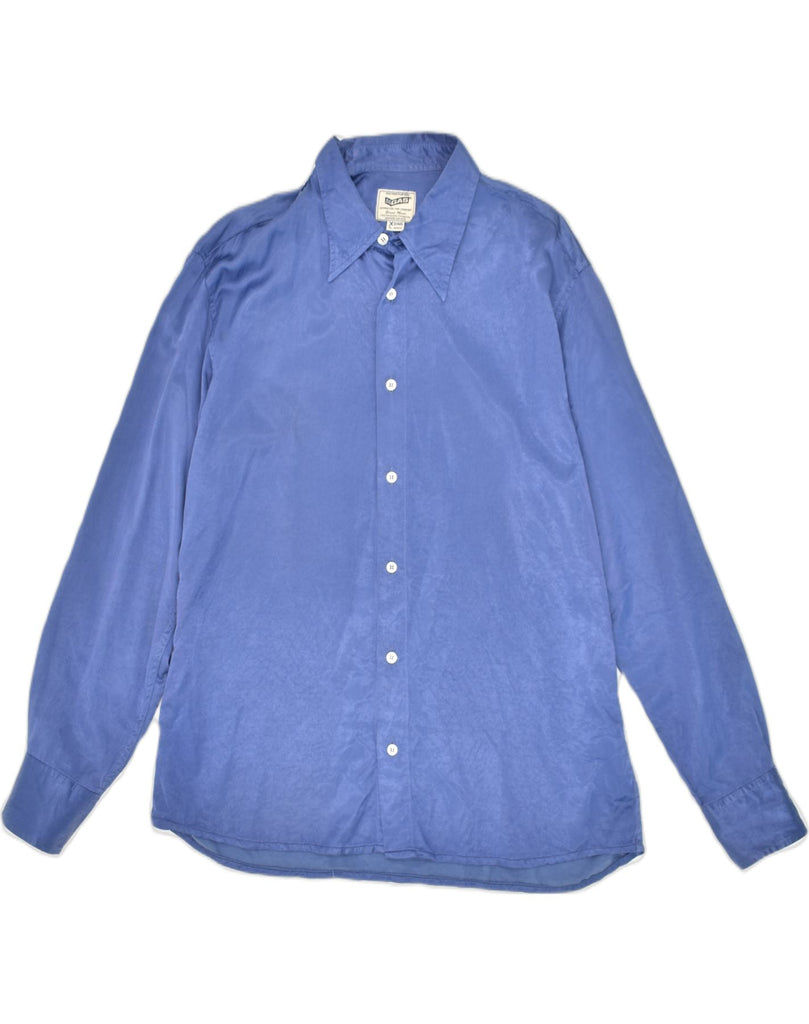 GAS Mens Shirt Large Blue Cotton | Vintage Gas | Thrift | Second-Hand Gas | Used Clothing | Messina Hembry 