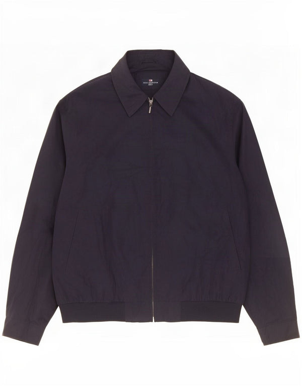 Marks & Spencer Mens Blue Harbour Bomber Jacket UK 40 Large Navy Polyester