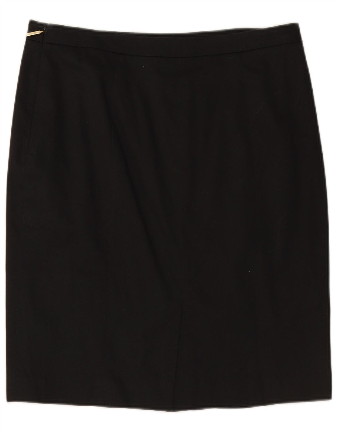 GATTINONI Womens Straight Skirt UK 14 Large W30  Black Cotton