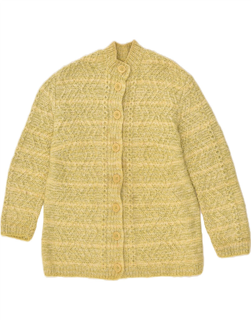 VINTAGE Womens Cardigan Sweater UK 20 2XL Yellow | Vintage Vintage | Thrift | Second-Hand Vintage | Used Clothing | Messina Hembry 