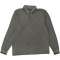 LOTTO Mens Long Sleeve Polo Shirt Medium Grey Flecked Cotton | Vintage Lotto | Thrift | Second-Hand Lotto | Used Clothing | Messina Hembry 