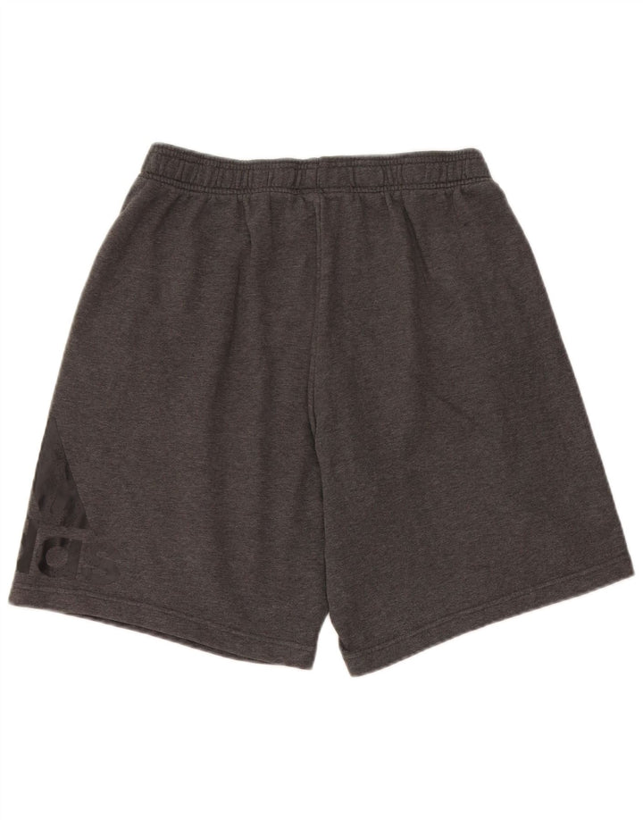 Adidas Mens Graphic Sport Shorts Medium Grey Cotton