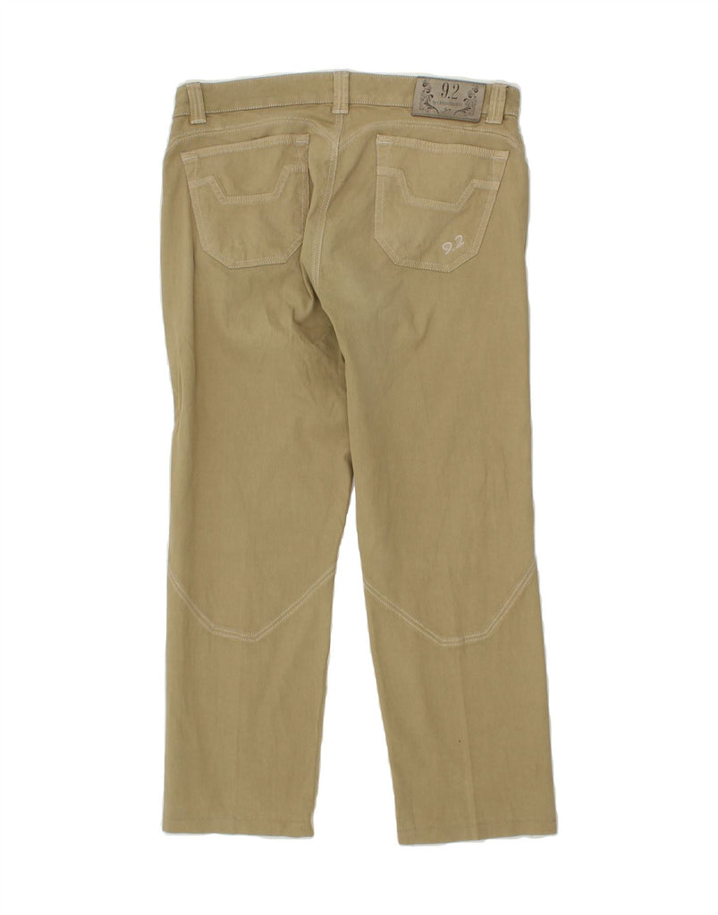 9.2 BY CARLO CHIONNA Mens Straight Corduroy Trousers W36 L26  Khaki Cotton Vintage 9.2 by Carlo Chionna and Second-Hand 9.2 by Carlo Chionna from Messina Hembry 