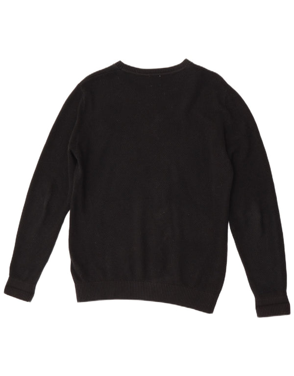 Gap Mens Crew Neck Jumper Sweater Small Black Cotton