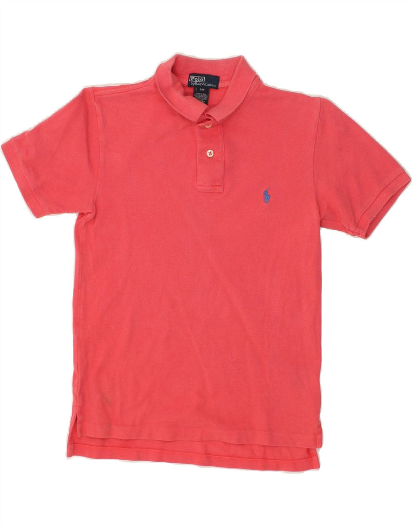 POLO RALPH LAUREN Boys Polo Shirt 7-8 Years Small Pink Cotton | Vintage Polo Ralph Lauren | Thrift | Second-Hand Polo Ralph Lauren | Used Clothing | Messina Hembry 