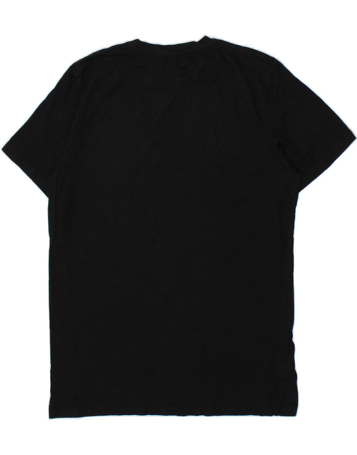 JACK & JONES Mens Graphic T-Shirt Top Large Black Cotton Vintage Jack & Jones and Second-Hand Jack & Jones from Messina Hembry 